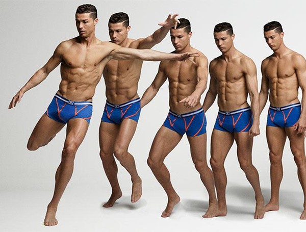 Ronaldo appeared in a new underwear collection