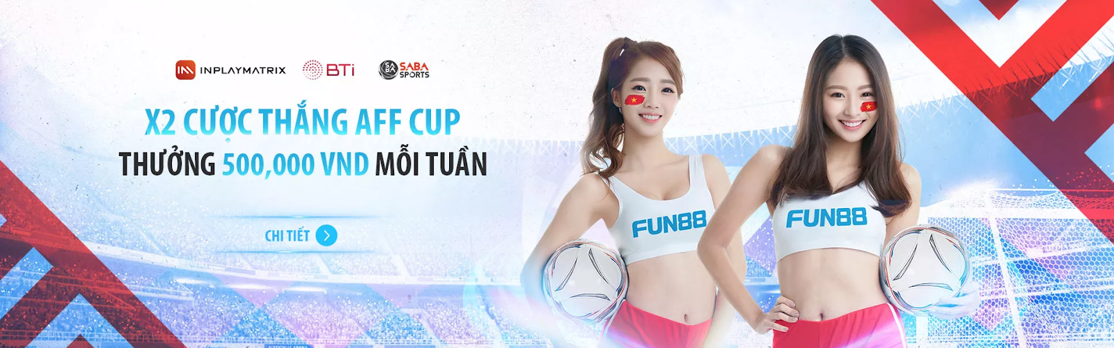 Khuyến mãi X2 cược thắng AFF Cup tại nhà cái Fun88