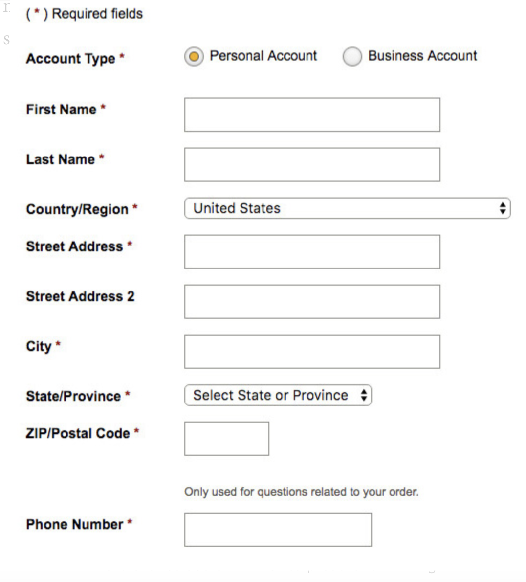 single-column-web-form-layout