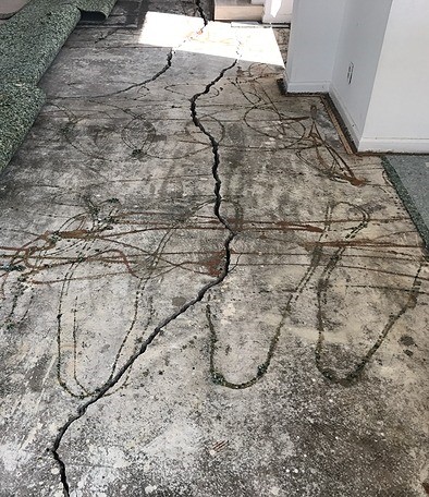 Cracks in Slab due to Foundation Heave