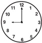 Waktu yang ditunjukkan jam menunjukkan pukul ... 