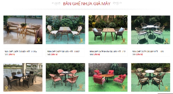 bàn ghế nhựa giả mây tphcm