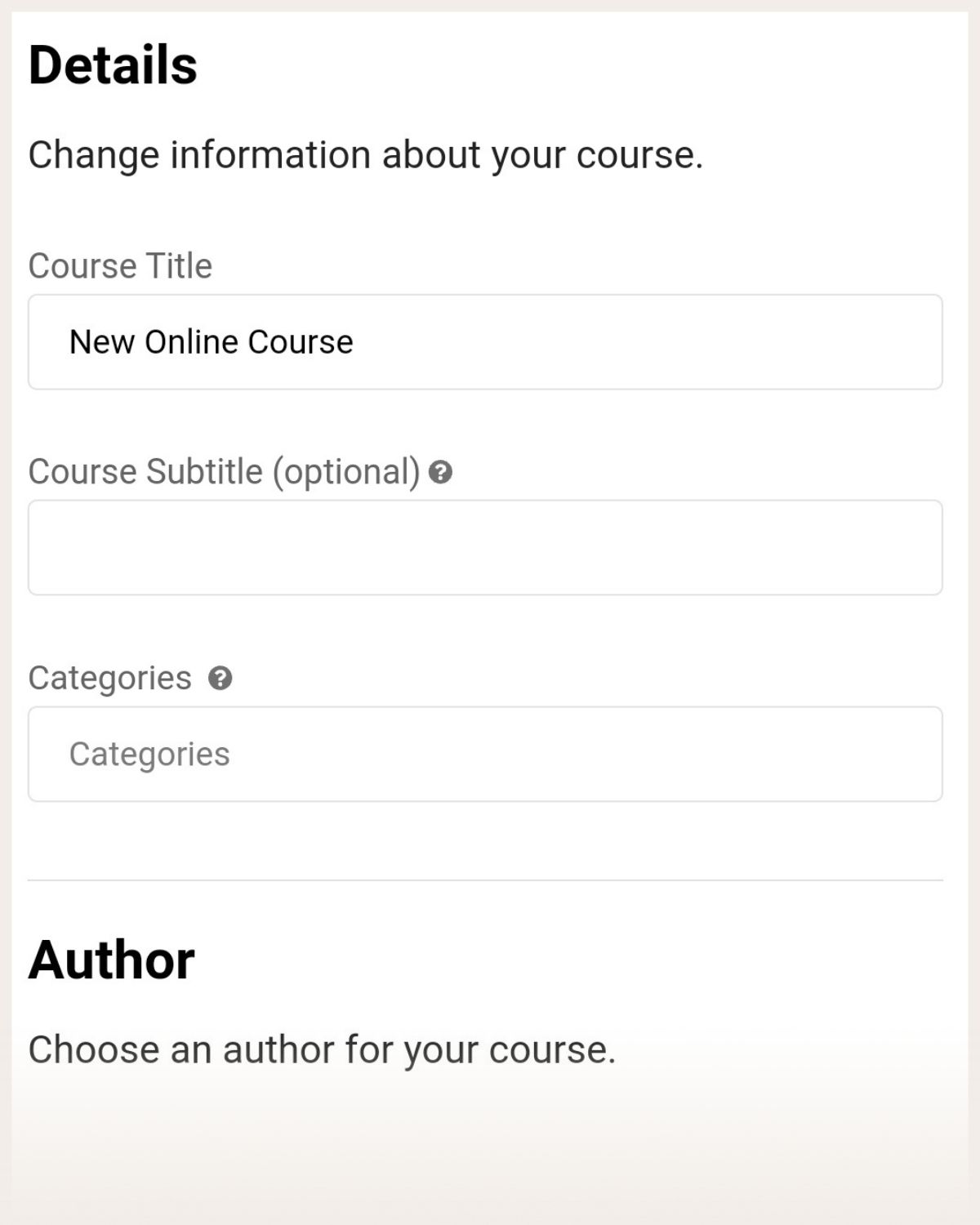 Teachable course details 