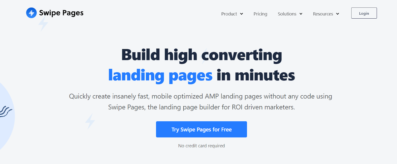 Swipe pages - landing page builder