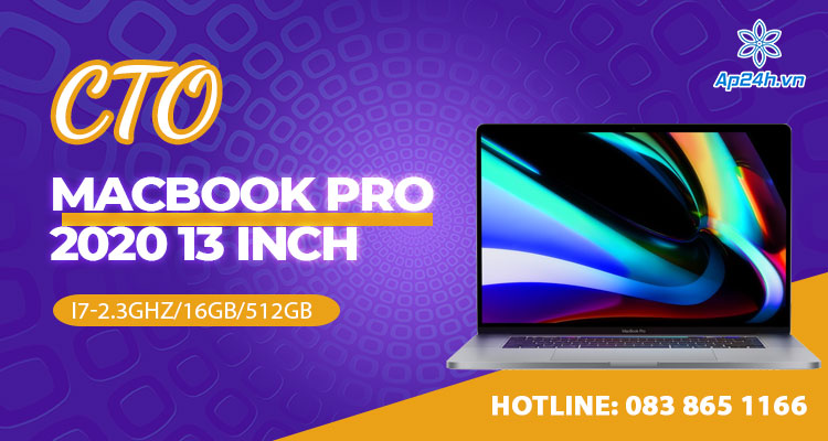 CTO - MacBook Pro 2020 13 inch - (Grey/I7-2.3GHz/16GB/512GB)