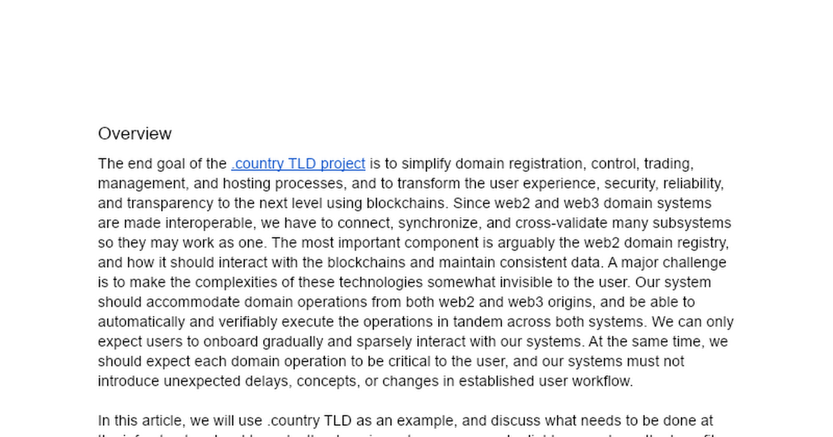 Working with web 2 domain systems in web 3