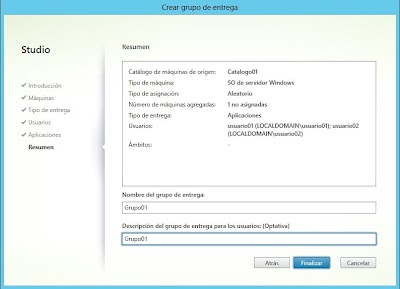 Nombre y descripción