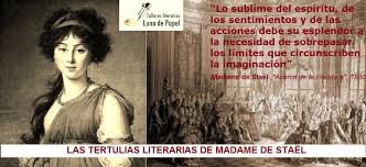 Las tertulias literarias de Madame de Staël. Tributos literarios y  encuentros de nuestro taller de escritura creativa en Valencia | Luna de  papel :: Talleres Literarios en Valencia