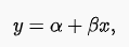 Fórmula da regressão linear simples