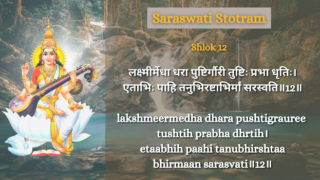 Saraswati Stotram