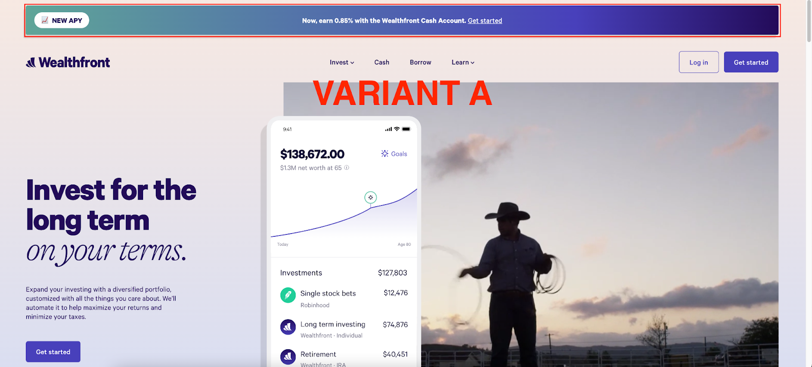 Variant A - Cash Account