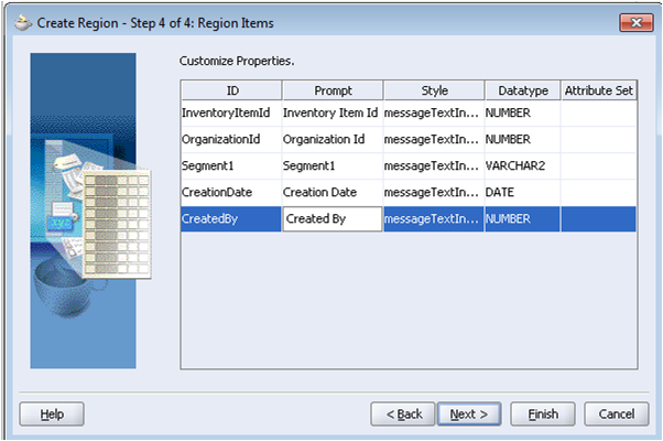 Customize attribute prompts of VO in OAF