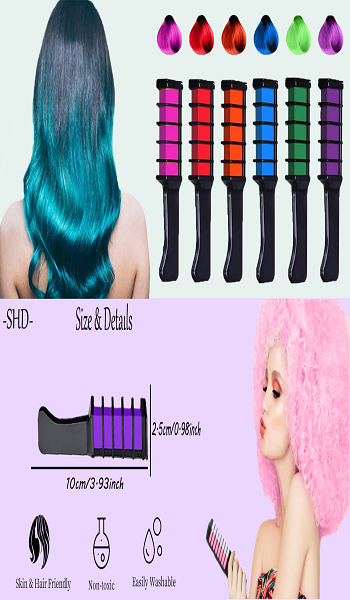 6 Colors Temporary Hair Chalk for Girls Kids 3 4 5 6 7 8 Years Old Kids  Babies