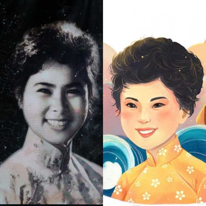 Google vinh danh nữ thi sỹ Xuân Quỳnh nhân dịp 77 năm ngày sinh của bà. Nguồn: Internet