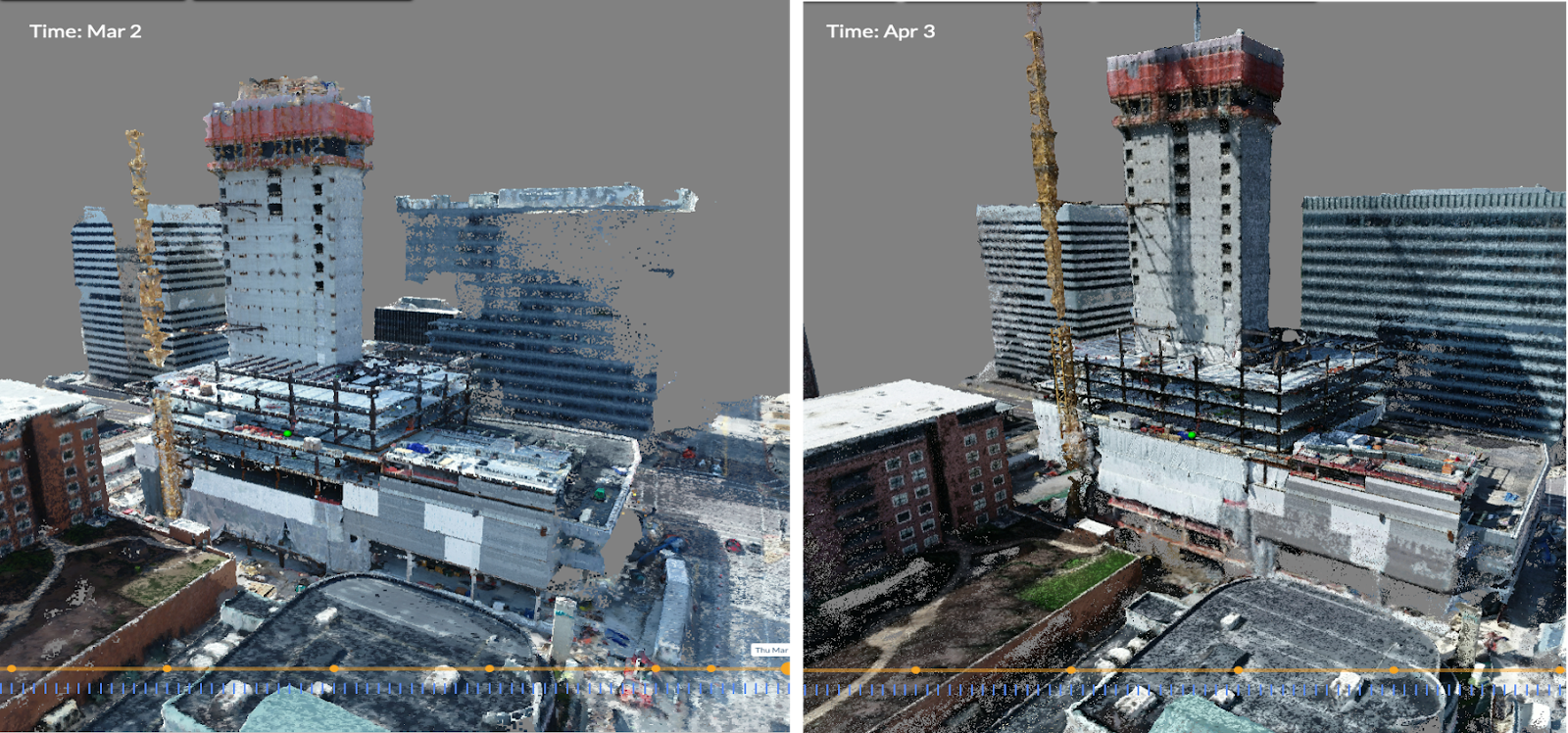photogrammetry produced digital twin of job site 