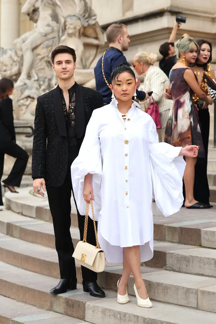 Pretty in white was the perfect way to describe this gorgeous star at the Paris Fashion Week Haute Couture