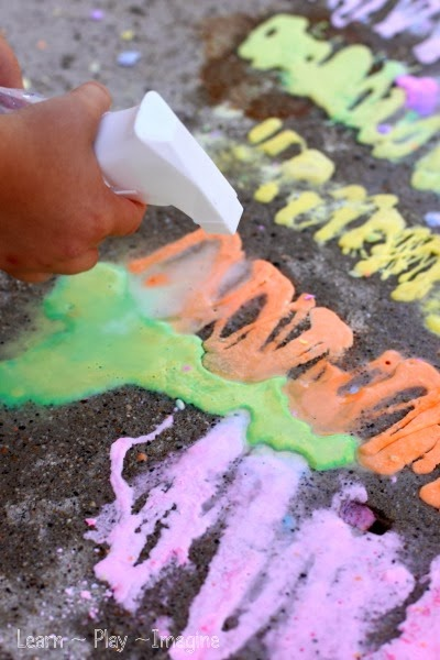 30 Outdoor Arts and Crafts for Kids: sidewalk chalk paint