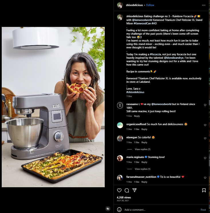 Food influencers in 2025