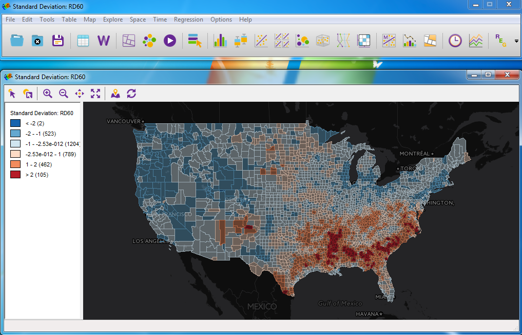 GeoDa - free GIS software, desktop version. available to anyone.