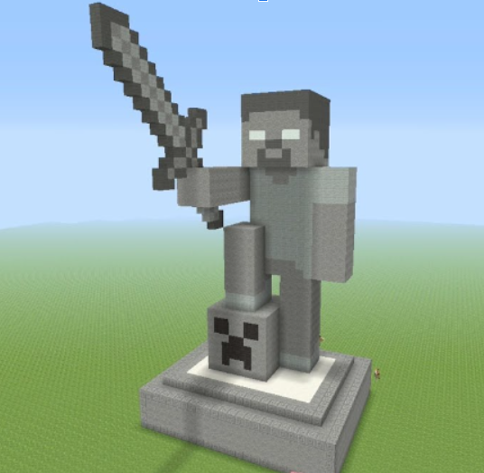 Herobrine statue