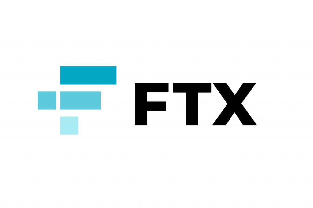 Letters in black on white background stating "FTX"