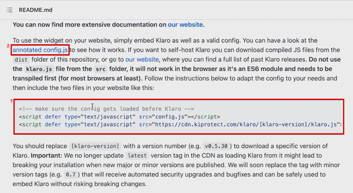Configuring the annotated codes from the GitHub repository 