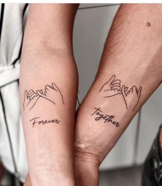 Forever Together Matching Temporary Tattoos | Matching tattoos, Meaningful  tattoos for couples, Couples tattoo designs