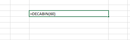 Fórmulas Excel =DECABIN()