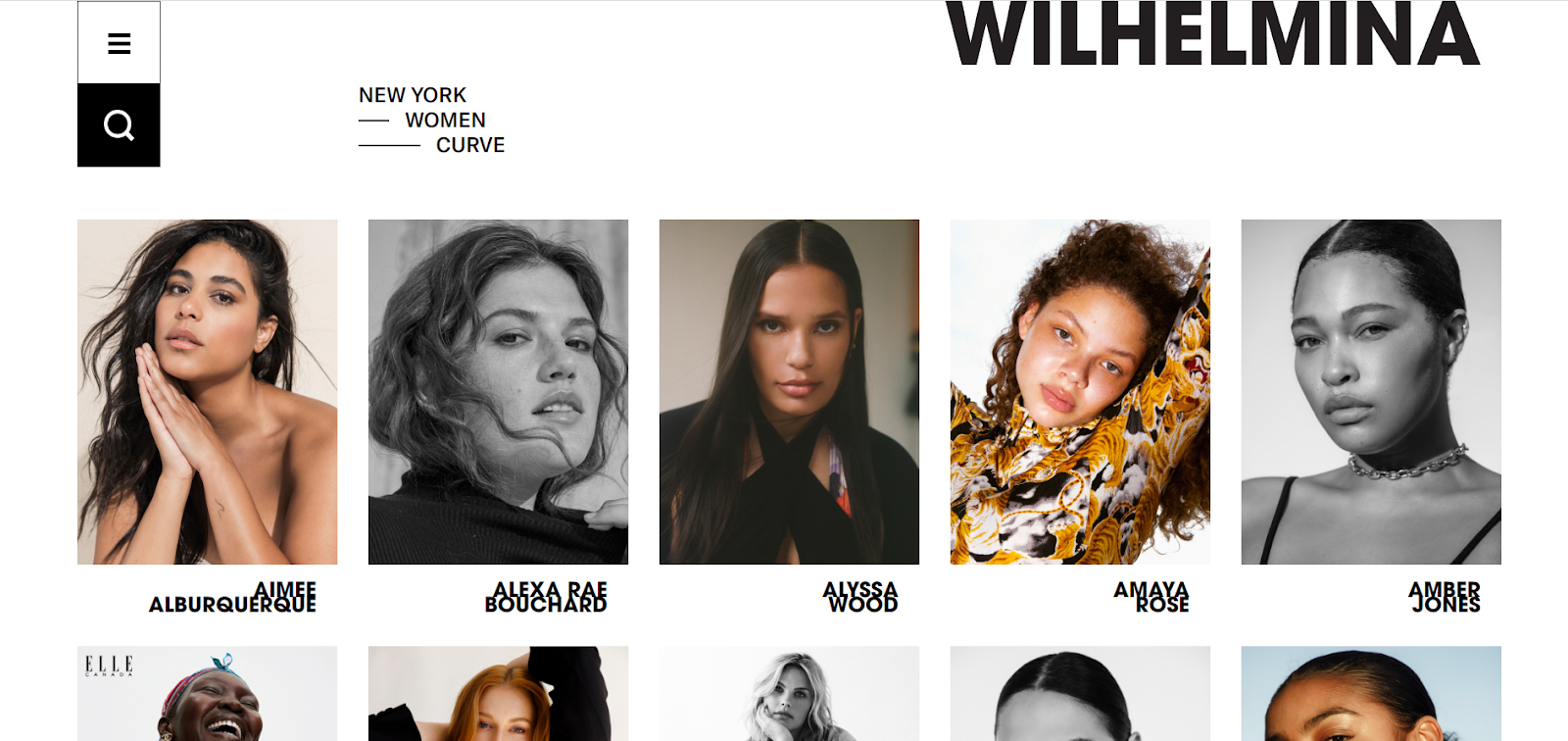 Wilhelmina Curve Models