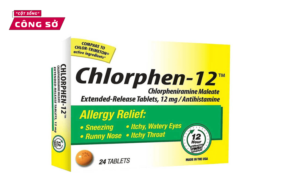 Chlorpheniramine là thuốc kháng sinh được bác sĩ khuyên dùng
