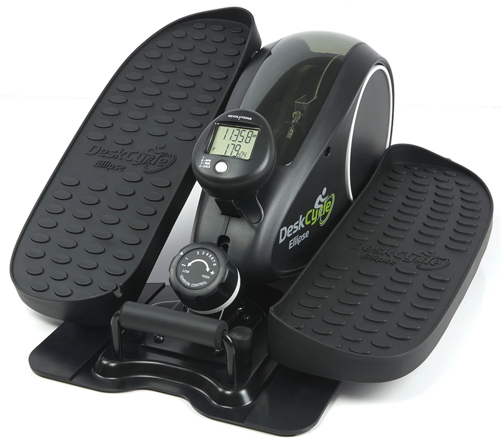 DeskCycle Ellipse: Under Desk Elliptical Machine has a resistance that is strong enough to challenge you even when you have chosen a lower one