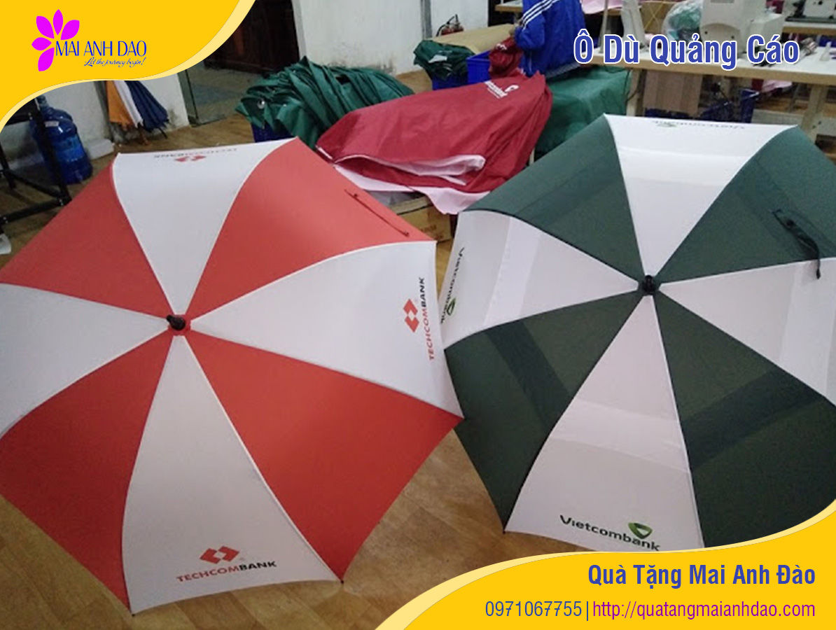 Quà tặng ô dù cầm tay in logo đẹp ở Quảng Nam