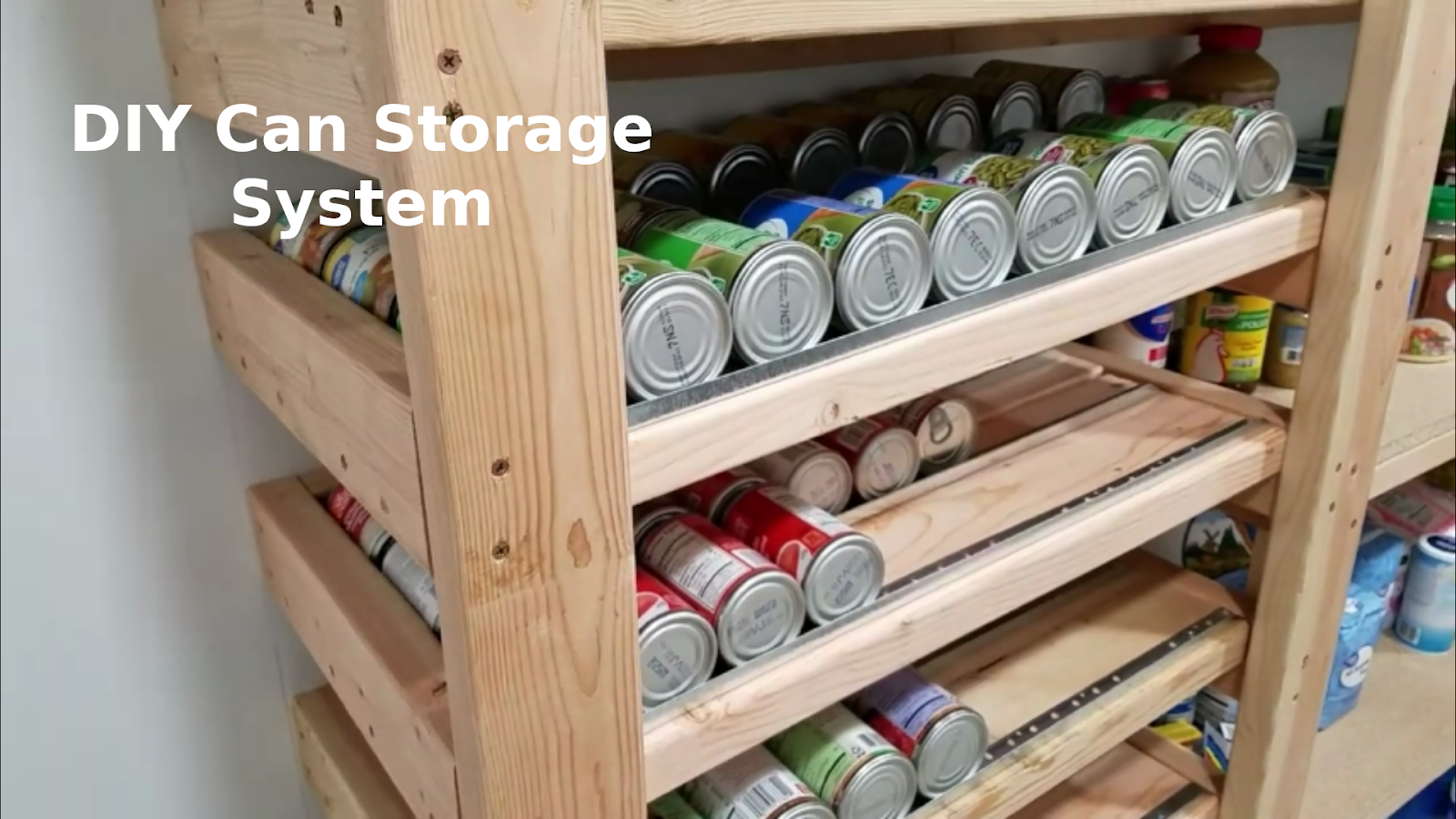 Pantry Ideas - DIY Canned Food Storage - Shanty 2 Chic