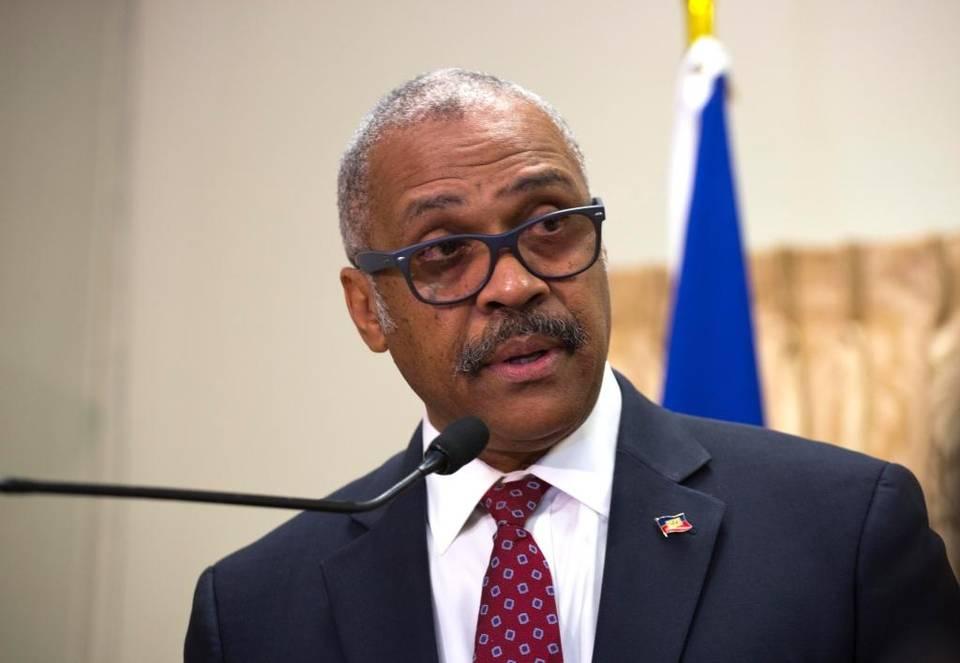 Haiti's new Prime Minister Dr. Jack Guy Lafontant speaks at the national palace in Port-au-Prince in this Feb. 24, 2017, file photo.