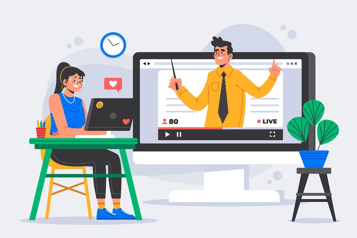  online tutorials concept