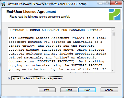 Chọn I accept the terms in the License Agreement để tiếp tục