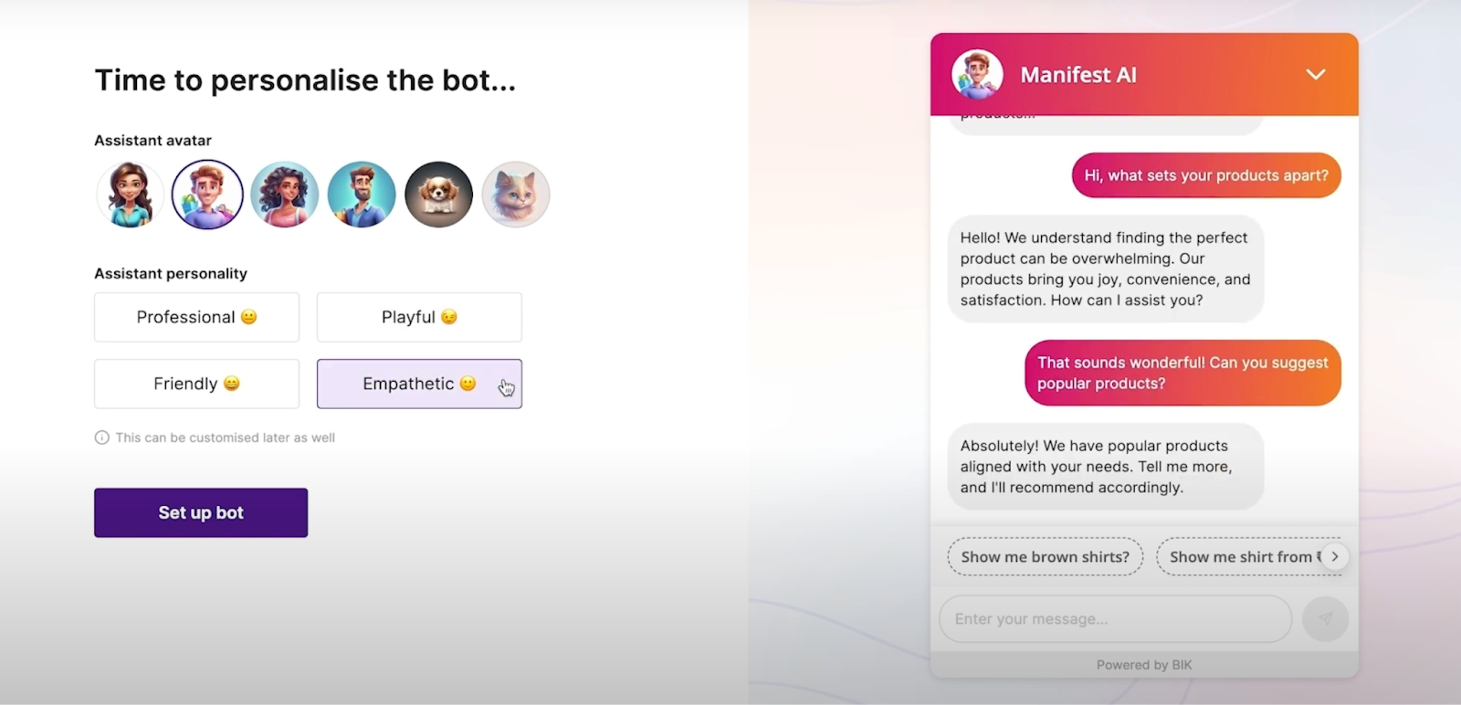 chatbot customization