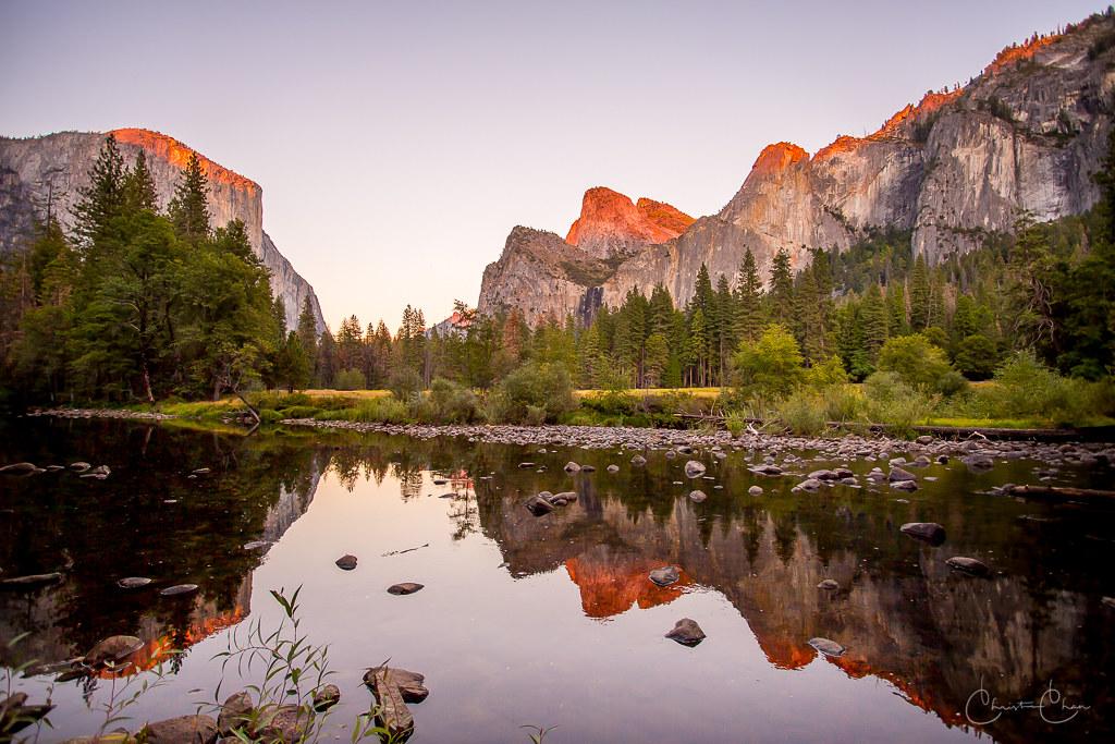 Valley View Sunset, Yosemite National Park | The features in… | Flickr