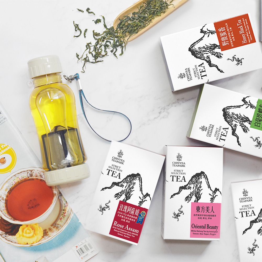 4種の台湾自然栽培茶＋ティーボトルのセット　台湾茶