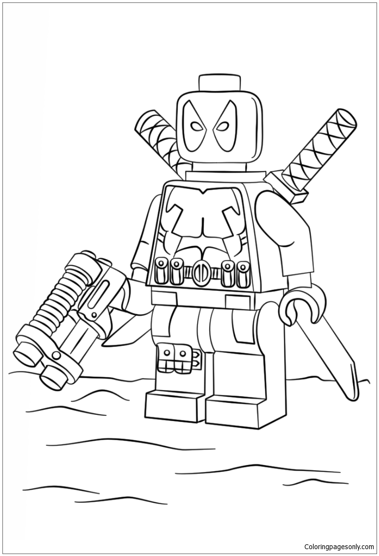 Desenhos para colorir Lego Deadpool