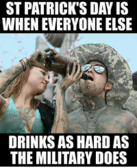 drink as hard as the military does
