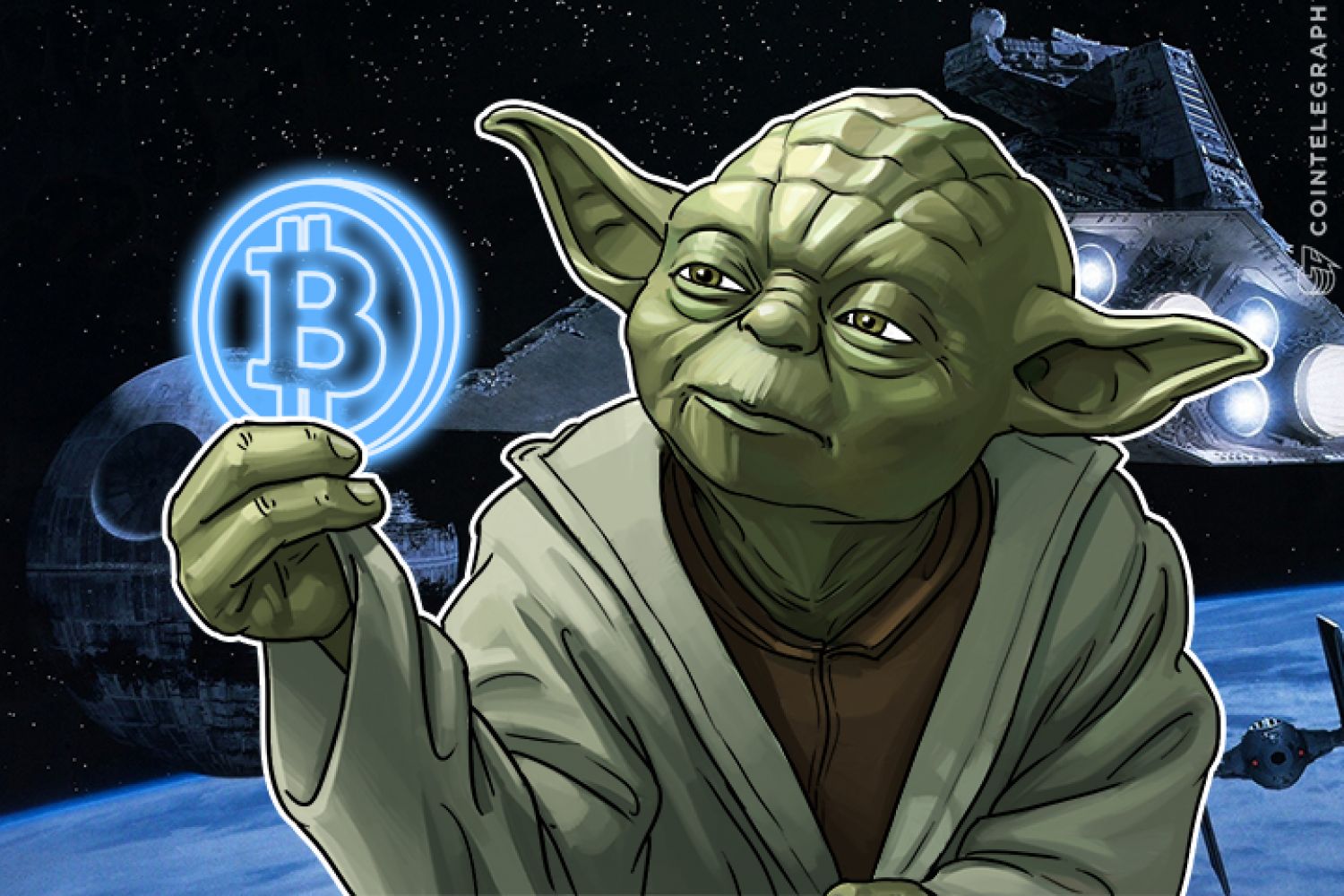 Yoda with Bitcoin