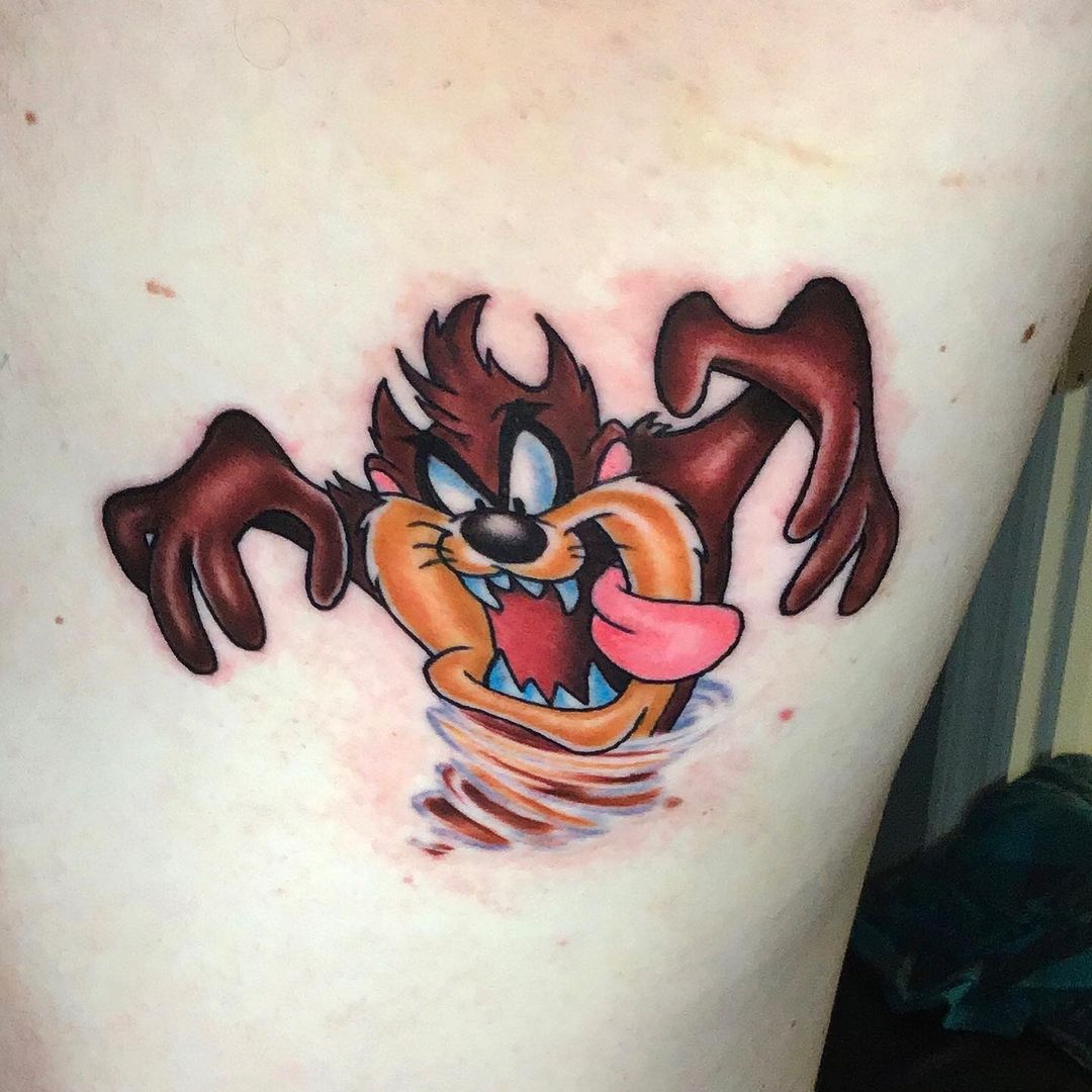 Tasmanian Devil Animated cartoon tattoo