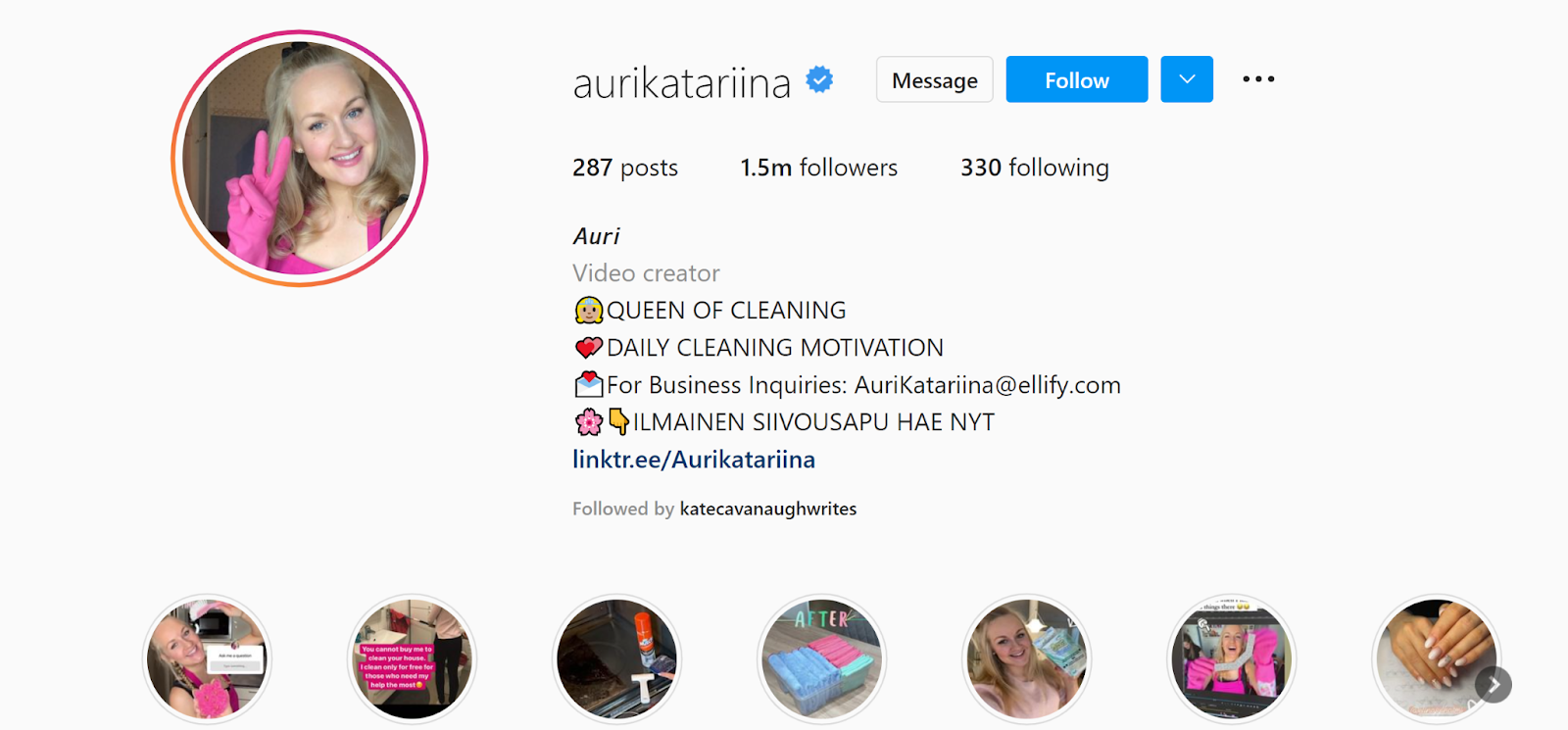 Auri Kananen of Aurikatariina on Becoming the Queen of Cleaning