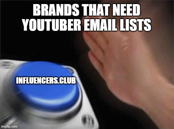 A meme about Influencers Club