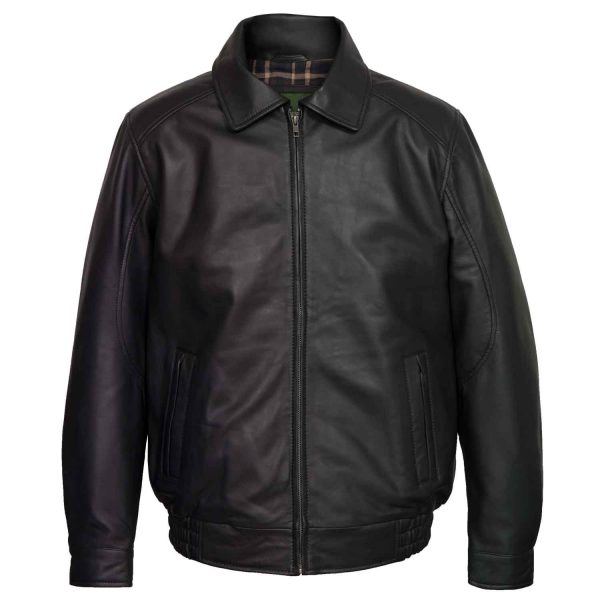 leather jacket fit - bomber