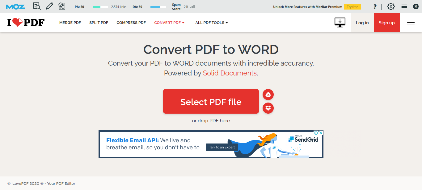 Word love pdf to Convert PDF