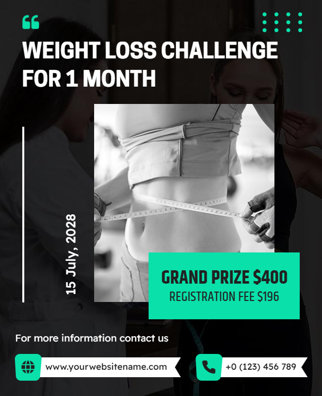 Fitness Challenge Flyer