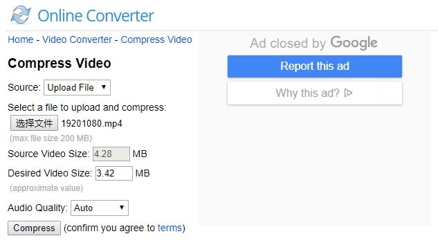 onlineconverter video compressor 