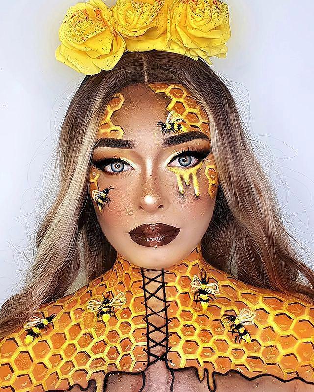 Honey Bee Crazy Makeup